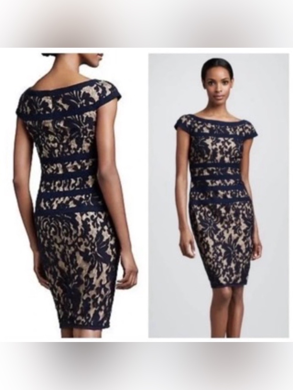 Tadashi Shoji lace banded dress 6